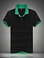 cheap Classic Polo-Men&#039;s Golf Shirt Color Block Collar Shirt Collar Green Purple Red Blue Short Sleeve Plus Size Daily Sports Slim Tops Cotton Active / Summer / Summer / Work