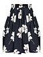 זול חצאיות לנשים-מעל הברך-אטום-סגנון-חצאית(פוליאסטר / ספנדקס)