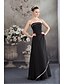 cheap Evening Dresses-A-Line Elegant Formal Evening Dress Spaghetti Strap Sleeveless Floor Length Chiffon with Side Draping 2020