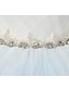 cheap Wedding Dresses-A-Line Sweetheart Court Train Tulle Wedding Dress with Appliques Lace Sash / Ribbon by VIVIANS BRIDAL