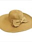 Χαμηλού Κόστους Γυναικεία καπέλα-Γυναικεία Βίντατζ Πάρτι Γραφείο Άχυρο Καπελίνα Ψάθινο καπέλο Καπέλο ηλίου Άνοιξη Καλοκαίρι Μπεζ Φούξια Ανοικτό Καφέ / Χαριτωμένο / Ροζ / Καπέλο &amp; Σκούφος