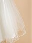 cheap Flower Girl Dresses-A-Line Tea Length Wedding / First Communion Lace / Tulle Short Sleeve Scoop Neck with Lace / Flower