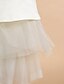 cheap Flower Girl Dresses-A-Line Tea Length Wedding / First Communion Flower Girl Dresses - Lace / Tulle Sleeveless Jewel Neck with Lace