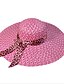 halpa Naisten hatut-Unisex Vintage Juhla Toimisto Naisten lierihattu Aurinkohattu Olki Kevät Kesä Keltainen Fuksia Ruskea / Sievä / Hatut ja lakit