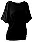 abordables T-shirts Femme-Femme Couleur Pleine Découpé Tee-shirt - Coton Chic de Rue Sortie Vin / Blanche / Noir / Violet / Jaune / Rouge / Rose / Vert
