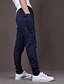 abordables Survêtements de sport-Homme Actif Joggings Large Pantalon Style artistique Couleur Pleine Toute la longueur sport Casual Des sports Coton Actif Mince Vin Noir Elastique / Fin de semaine