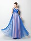 cheap Prom Dresses-A-Line Lace Up Prom Formal Evening Dress Spaghetti Strap Sleeveless Floor Length Tulle with Criss Cross Beading