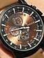 お買い得  腕時計-YAZOLE 男性用 リストウォッチ クォーツ レザー ブラック / ブラウン ホット販売 ハンズ チャーム - ブラック Brown