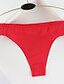 billige Sexede bodyer-Dame Syntetisk silke C-streng / Ultrasexet trusse Ensfarvet Rød Blå Lys pink