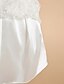 olcso Koszorúslányruhák kislányoknak-A-vonalú Midi Virágoslány ruha Elsőáldozás Aranyos báli ruha Csipke val vel Csipke 3-16 éves korig alkalmas