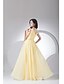 cheap Bridesmaid Dresses-Sheath / Column V Neck Floor Length Chiffon Bridesmaid Dress with Side Draping by LAN TING BRIDE®