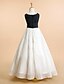 cheap Flower Girl Dresses-A-Line Floor Length Flower Girl Dress Pageant &amp; Performance Cute Prom Dress Chiffon with Draping Fit 3-16 Years