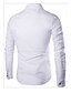 cheap Men&#039;s Shirts-Men&#039;s Shirt Print Long Sleeve Daily Tops Red White Black / Fall / Spring