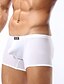 cheap Men&#039;s Briefs Underwear-Men&#039;s Ice Silk Super Sexy Boxer Briefs Solid Colored 1 Piece Black White Red M L XL