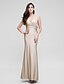 cheap Evening Dresses-Mermaid / Trumpet Formal Evening Dress Halter Neck Sleeveless Ankle Length Jersey with Criss Cross 2020