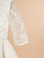 cheap Flower Girl Dresses-A-Line Knee Length Flower Girl Dress First Communion Cute Prom Dress Lace with Lace Fit 3-16 Years
