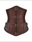 ieftine Corsete &amp; Bustiere-Pentru femei Corset sub Bust Fuste - Jacquard Maro Maro Deschis L XL XXL