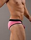 cheap Men&#039;s Briefs Underwear-Men&#039;s Color Block Nylon / Ice Silk Briefs Underwear