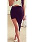cheap Women&#039;s Skirts-Women&#039;s Solid Blue / Pink / White / Black / Green / Yellow / Purple Skirts,Sexy / Street chic Asymmetrical