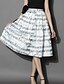 cheap Women&#039;s Skirts-Women&#039;s Casual / Daily Streetwear Silk Skirts Print