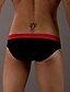 cheap Men&#039;s Exotic Underwear-Men&#039;s Ice Silk Ultra Sexy Panties Color Block Low Waist