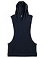 cheap Men&#039;s Tees &amp; Tank Tops-Men&#039;s Bodybuilding Fitness Sleeveless Hooded Tank Tops Polyester Casual / Sport Solid Vest