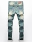 cheap Men&#039;s Pants-Men&#039;s Plus Size Daily Sports Weekend Slim Jeans Pants - Solid Colored Cotton Light Blue 28 / 29 / 30