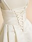 cheap Flower Girl Dresses-A-Line Floor Length Flower Girl Dress Wedding Cute Prom Dress Satin with Sash / Ribbon Fit 3-16 Years