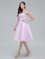Χαμηλού Κόστους Φορέματα ειδικών περιστάσεων-παστέλ χρώματα σε μια γραμμή homecoming φόρεμα χορού αμάνικο αμάνικο δαντέλα μέχρι το γόνατο με απλικέ