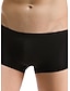 voordelige Comfortabel herenondergoed-Voor heren Boxershort 1 PC Ondergoed Effen Synthetische zijde Super Sexy Wit Zwart Groen M L XL