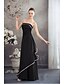 cheap Evening Dresses-A-Line Elegant Formal Evening Dress Spaghetti Strap Sleeveless Floor Length Chiffon with Side Draping 2020