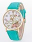 abordables Relojes clásicos de vestir-Mujer Reloj de Moda Cuarzo PU Banda Negro Blanco Azul Rojo Naranja Marrón Verde Rosa Amarillo Rose