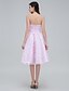 Χαμηλού Κόστους Φορέματα ειδικών περιστάσεων-παστέλ χρώματα σε μια γραμμή homecoming φόρεμα χορού αμάνικο αμάνικο δαντέλα μέχρι το γόνατο με απλικέ