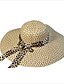 halpa Naisten hatut-Unisex Vintage Juhla Toimisto Naisten lierihattu Aurinkohattu Olki Kevät Kesä Keltainen Fuksia Ruskea / Sievä / Hatut ja lakit