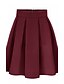 cheap Women&#039;s Skirts-Women&#039;s Plus Size Work Above Knee Skirts, Vintage A Line Polyester Spandex Solid Summer