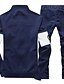 cheap Men&#039;s Hoodies &amp; Sweatshirts-Men&#039;s Activewear Set Print Long Sleeve Black Navy Blue