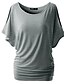 preiswerte T-Shirts für Damen-Damen Solide Ausgeschnitten T-shirt - Baumwolle Street Schick Ausgehen Wein / Weiß / Schwarz / Purpur / Gelb / Rot / Rosa / Grün