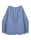 cheap Women&#039;s Skirts-Casual / Daily Cotton Skirts - Solid Colored Blue