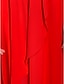 olcso Koszorúslányruhák-A-vonalú Pánt nélküli Aszimmetrikus Sifon Koszorúslány ruha val vel Átkötős által LAN TING BRIDE®