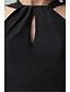 cheap Special Occasion Dresses-A-Line Fit &amp; Flare Cute Dress Holiday Homecoming Knee Length Sleeveless Halter Neck Taffeta with Draping 2024