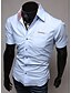 お買い得  メンズ トップス-Men&#039;s Chic &amp; Modern Shirt - Color Block, Formal Style
