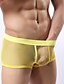 baratos Moda Íntima Exótica para Homem-Homens Calcinha ultra sexy Sólido Cintura Média Branco Preto Amarelo L XL XXL