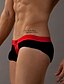 cheap Men&#039;s Briefs Underwear-Men&#039;s Color Block Nylon / Ice Silk Briefs Underwear