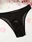 cheap Men&#039;s Briefs Underwear-Men&#039;s Briefs Underwear Solid Colored Mesh Polyester Low Waist Erotic White Black Purple One-Size