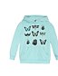 abordables Sweats et sweats à capuche pour filles-Fille Dessin Animé Manches Longues Pull à capuche &amp; Sweatshirt Bleu