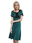 cheap Work Dresses-Women&#039;s Party Vintage Trumpet / Mermaid Dress - Polka Dot Pleated Cotton Black Red Green L XL XXL
