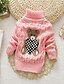 cheap Hoodies &amp; Sweatshirts-Girls&#039; Sweater &amp; Cardigan, Cotton Winter Long Sleeves Cartoon White Green Pink