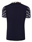 cheap Classic Polo-Men&#039;s Collar Polo Shirt T shirt Tee Golf Shirt Floral Collar Stand Collar White Rosy Pink Navy Blue Light Blue Short Sleeve Daily Weekend Print Slim Tops Chinoiserie / Summer / Summer