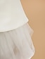 preiswerte Kleider für die Blumenmädchen-A-Linie Knöchellänge Blumenmädchenkleid Erstkommunion Süßes Ballkleid Satin mit Schleife(n) Fit 3-16 Jahre