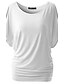 baratos T-Shirts de mulher-Mulheres Sólido Com Corte Camiseta - Algodão Moda de Rua Para Noite Vinho / Branco / Preto / Roxo / Amarelo / Vermelho / Rosa claro / Verde